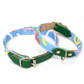 Dancing Leaves Dog Collar by Hiro & Wolf
